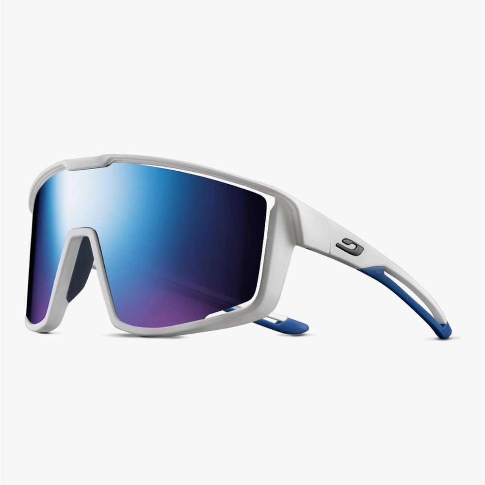 Julbo Fury Sunglasses, white frame, blue spectrum 3 lens
